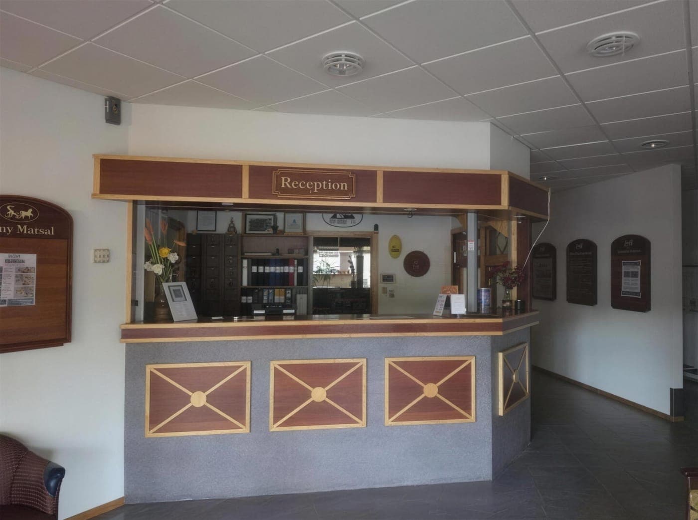 Receptionen på Hotell Indalsleden